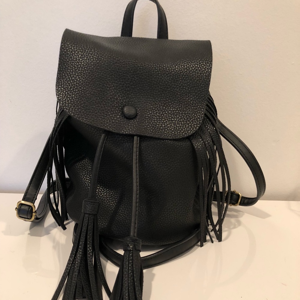 Cute black small backpack